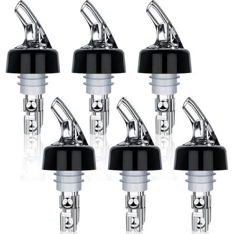 Bec Verseur Doseur - 28 3 Ml - Pour Bouteilles 19-20 Mm - Whisky Rhum Vin Jus Huile - Lot De 6 (1/5)