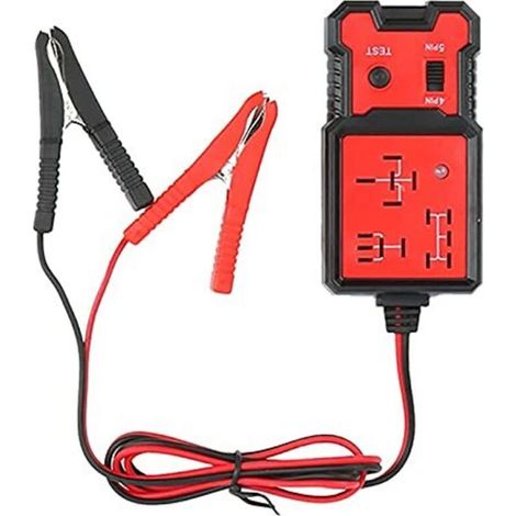 Testeur électronique de relais automobile 12 V avec clips - Testeur de relais électronique pour réparation automobile