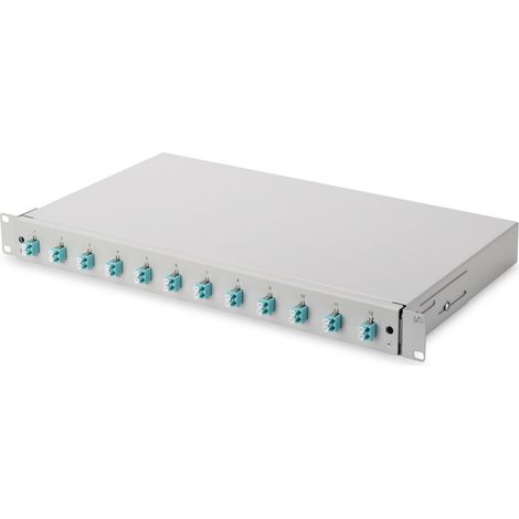 Digitus Scatola di giunzione per fibra ottica 12 Porte LC Colore Grigio (1/4)