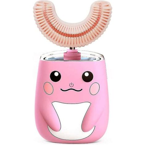 Elektrische Ultraschallzahnbürste für Kinder mit intelligentem Timer, Schutzart IPX7, für Kleinkinder von 2-8 Jahren (rosa) (1/5)