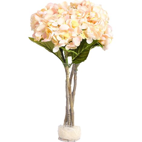 Bouquet D Hortensias Artificiels - Décoration Mariage Et Maison - Style Européen Réaliste - Lot De 1 (1/2)