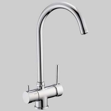 MONOCOMANDO LAVELLO BOCCA ALTA 3 VIE ACQUA POTABILE - Cromo