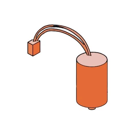 Condensateur 18 µf 450v avec connecteur - 844 - FAAC 63002795 (1/3)