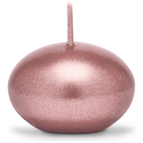 Metallic Schwimmkerze, Roségold, 4cm (1 Packung / 50 Stück) (1/3)