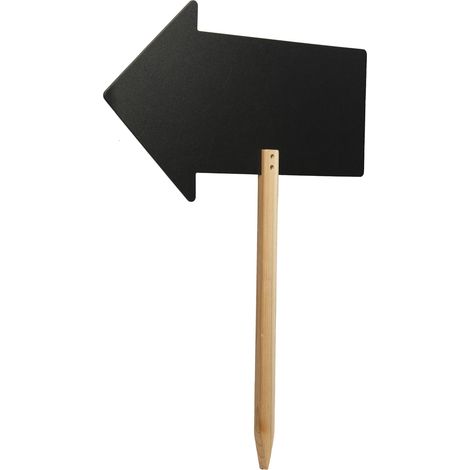 SECURIT - Lavagna A Forma Di Freccia Con Punta Di Legno E 1 Pennarello A Gesso Liquido Bianco - Per Caffè, Ristoranti, Bar, Negozi - 49,2x67 cm (1/5)