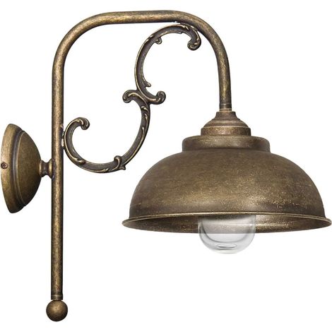 Außenwandleuchte Echt-Messing Lipari IP44