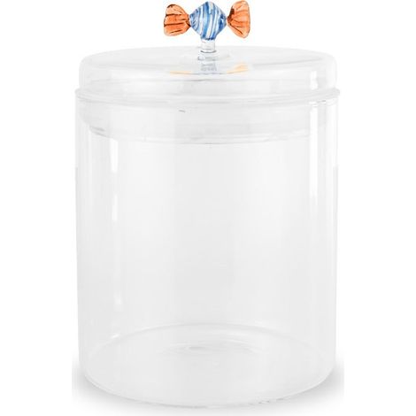 WD LifeStyle Barattolo Vetro Decoro Caramella 600 Ml