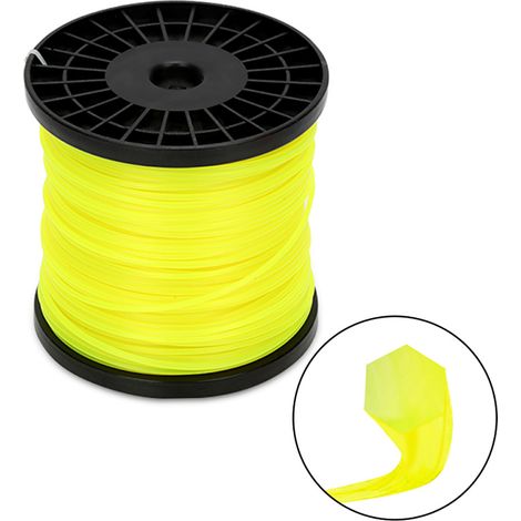 Randaco Trimmerfaden 3,0 mm sechseckig 100 m verstärkter Nylon Mähfaden