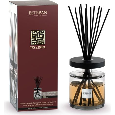 Esteban - Bouquet parfumé Ellipse Teck & Tonka 500 ml (1/4)