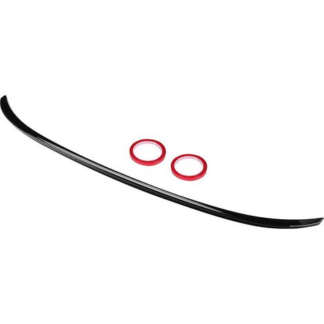 Heckspoiler im Rennsport-Stil in Hochglanzschwarz, kompatibel mit BMW 3er F30 M3 F80 (2013-2019), aufgebohrt für einen M3-Look. (1/5)