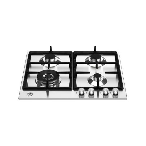 Bertazzoni La Germania P604LLAGX. Colore del prodotto: Acciaio inox, Posizionamento dell'apparecchio: Da incasso, Dimensione della larghezza del piano cottura: 60 cm. Bruciatore piccolo: 1000 W, Br... (1/2)