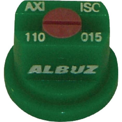 Tobera est谩ndar doble chorro plano AXI 110掳 015 verde cer谩mica Albuz ALBUZ AXI110015