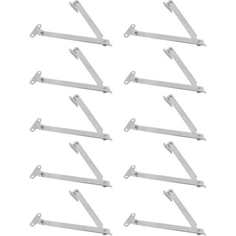 10 pièces Support de Porte de Placard, Charnière de Maintien à Relevage pour Meuble de Cuisine (1/5)