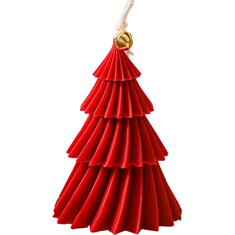 Bougie Aromathérapie - Bougie de Noël Rotative pour Bureau et Intérieur - 12 x 8 cm - Blanc Vert Rouge - 130 g (1/5)