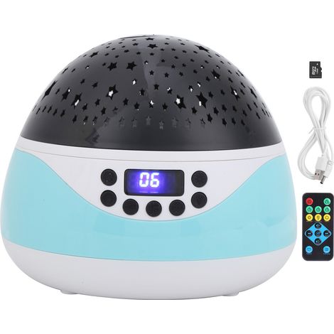 Veilleuse télécommandée avec écran LED, projecteur de veilleuse numérique et musique pour KidBlue (1/5)