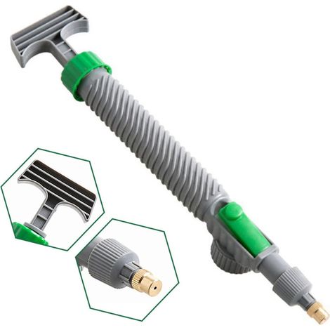Douchette de jardin - Pistolet à mousse - Pulvérisateur manuel - Bouteille de boisson universelle, arrosoir, pulvérisateur, deux types de brume d'eau, convient pour les outils d'arrosage en plein air (1/5)