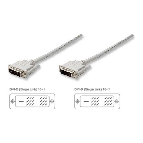 MANHATTAN Cavo Monitor DVI digitale M/M Single Link 5,0 mt (DVI-D)