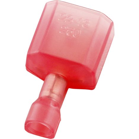 Cosse faston RS PRO, 0,5 1,5 mm2, 22 16 AWG, Isolé, Rouge