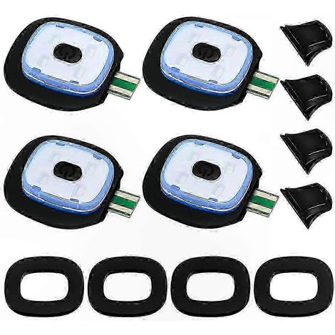 Bonnet LED rechargeable USB, lot de 4, modes d'éclairage réglables, activité extérieure (1/5)