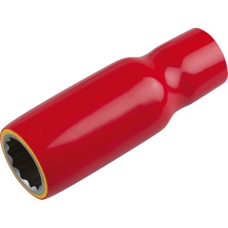 KS Tools 3/8 Stecknuss mit Schutzisolierung, lang, 24 mm (1/3)