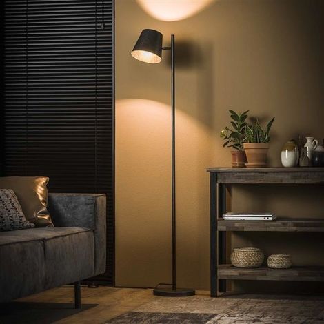 Industrielle Stehleuchte Sienna Metall Anthrazit (1/5)