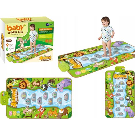 Alfombra educativa interactiva con música y juego sensorial para niños. (1/5)