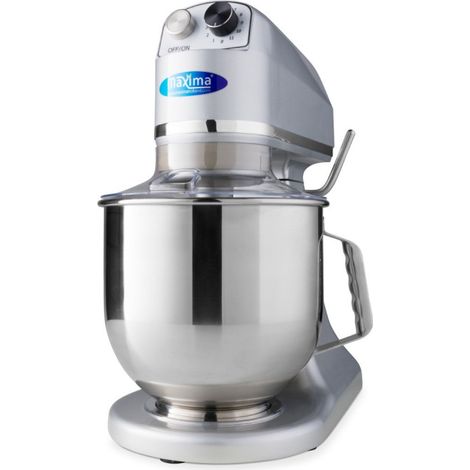 Mixer planétaire professionnel 7 L - 11 vitesses, 2 kg de pâte - argent (1/5)
