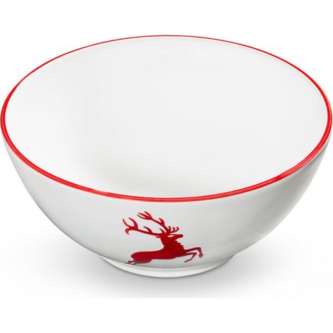 Gmundner Keramik Rubinroter Hirsch, Schüssel (Ø 20cm)