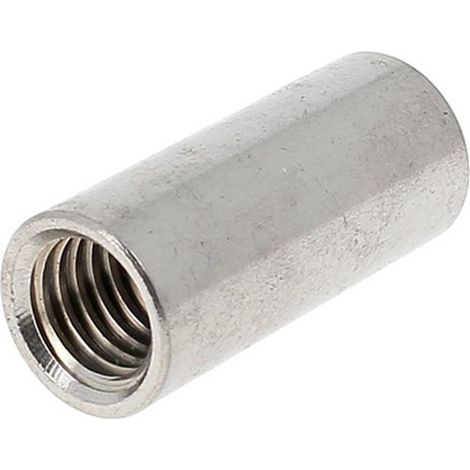 50 Manchons Cylindriques Taraudés M6 mm - Inox A2 - D-Work