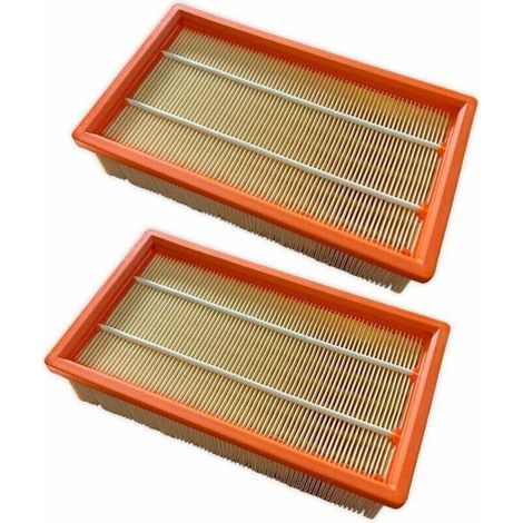Ersatz-Flachfilter für Kärcher NT 25/1 Ap/NT 35/1 Ap/NT 45/1 NT 55/1 NT 361 NT 561 NT 611 Tact Te M Eco. Ersatzfilter. Staubsauger-Ersatzteil 6.904-367.0, 2 Stück. (1/5)