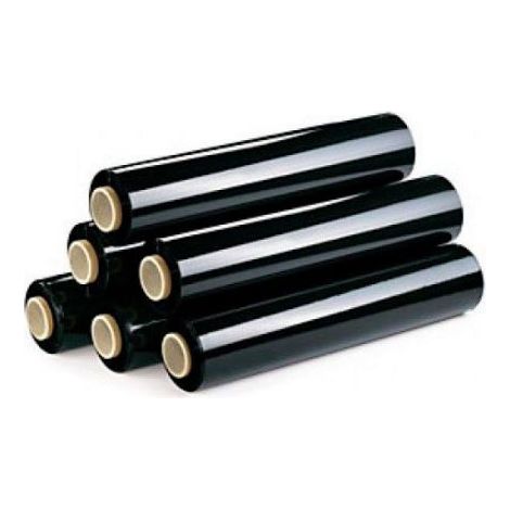 CAJA DE 6 BOBINAS FILM NEGRO 50 CM ANCHO 23 MICRAS 2300 GRAMOS X ROLLO 324NEGRO 324NEGRO