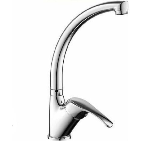 TrAdE Shop Traesio - Rubinetto Miscelatore Per Lavello Da Cucina Materiale Ottone Cromato Taranto - (1/2)