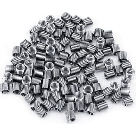 Konvolut von 100 Gewindeeinsätzen – Edelstahl SS304 – M4x0,7x2D – Reparatur