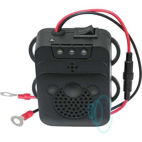 Répulsif Ultrason pour Voiture  avec Stroboscopique LED, Garage pour Voiture Rongeurs Souris Bestioles Maison Garage