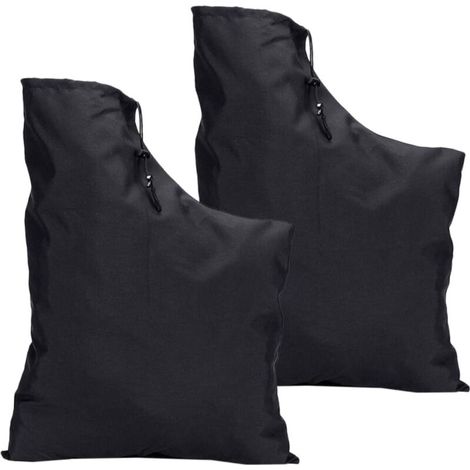 2 Pieces Vacuum Sealed Outdoor Trash Can Gutter Garbage Refuse Cordless Hedge Trimmer Leaf Collector Cleaner Fan Waste Sealer Black Oxford Cloth 420d (1/5)