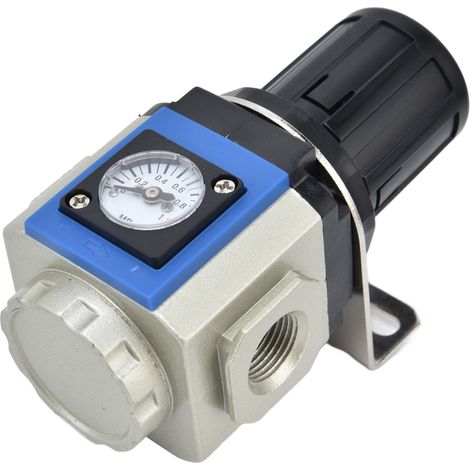 Régulateur de pression air compresseur en alliage aluminium avec manomètre 0.05‑0.9Mpa GR300‑15 (1/5)
