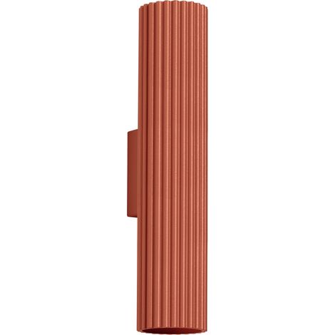 Lámpara de pared ámbar 2 GU10 rojo ocre ALU lumilo 16.379.34 (1/5)