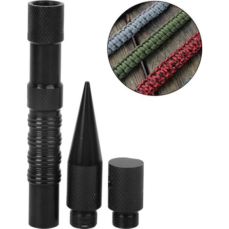 Bracelet de survie en paracord avec outil de tissage intégré - Fournitures de survie et accessoires de plein air
