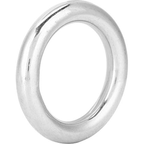 Joint torique en acier inoxydable 304 pour usage marin, soudé, rond et poli, 12 x 50 mm - Anneau de serrage de 3 pouces (1/3)