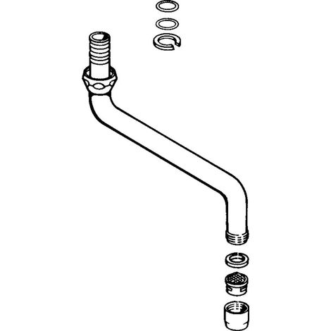 HANSA Bec HANSA L=200, G3/4 chrome, 59911171