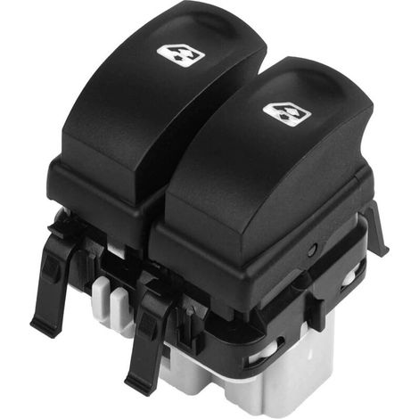 Bouton Leve Vitre Prise GRISE pour Clio 3 Modus Twingo 2 NON-confort Côté Conducteur Avant Gauche 8200214939