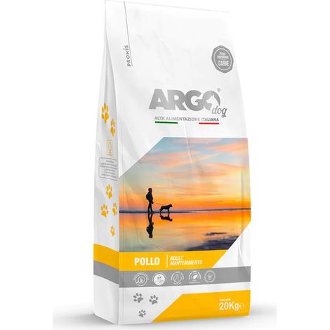 ARGO DOG ADULT MANTENIMENTO CIBO SECCO AL POLLO 20 KG ALIMENTO COMPLETO PER CANI ADULTI DI TUTTI I GENERI