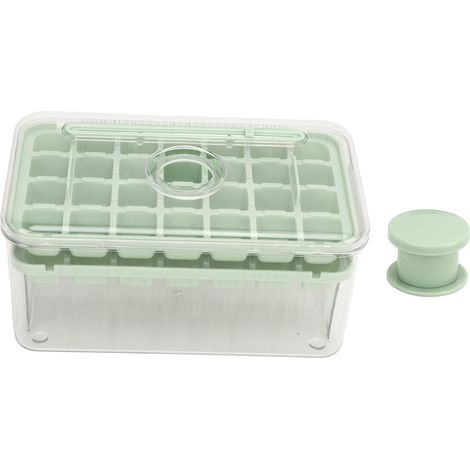 Bac à glaçons avec couvercle et pelle en silicone PET, moule à glaçons pour cuisine et restaurant (1/5)