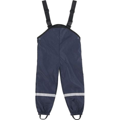 Unisex-Regenoverall für Kinder, wind- und wasserdicht, schlammabweisende Hose – Größe 92 – Marineblau