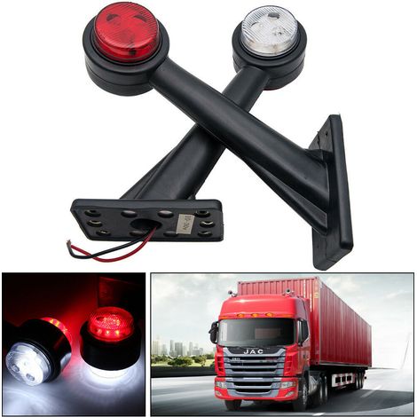 Set of 2 Side Marker Lights 12 V LED 15 cm for Truck Trailer (1/5)