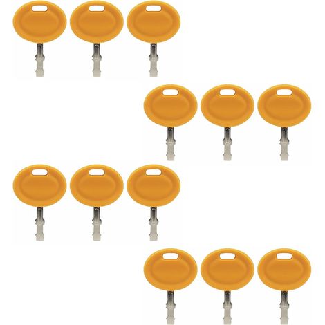 Set of 12 replacement ignition keys for lawn tractors GY20680, 140401, 140402, 140403, 725-2054, 925-1745 and 925-2054A (1/5)