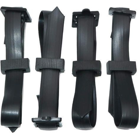 4 Pièces 60 cm Attache pour Arbre Fruitier, Attache Tuteur Arbre Résistantes, Sangle pour Arbre Réglables, Lien Tuteur Arbre avec Boucle pour la Prise en Charge des Arbres Arbustes (1/4)