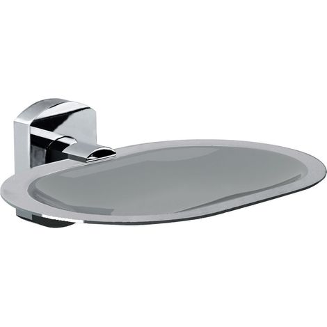 Portasapone inamovibile da muro in acciaio inox e Cromall EP12 Gedy serie EDERA PLUS Cromato (1/2)