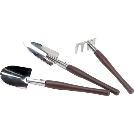Lot de 3 mini pelles pour jardin Outils de jardinage Outils de taille Jouet de jardin Pelle à main Outils de creusage Mini outils