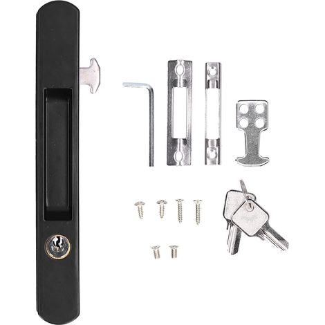 Serrure pour porte coulissante, verrou à boucle en alliage de (1/5)